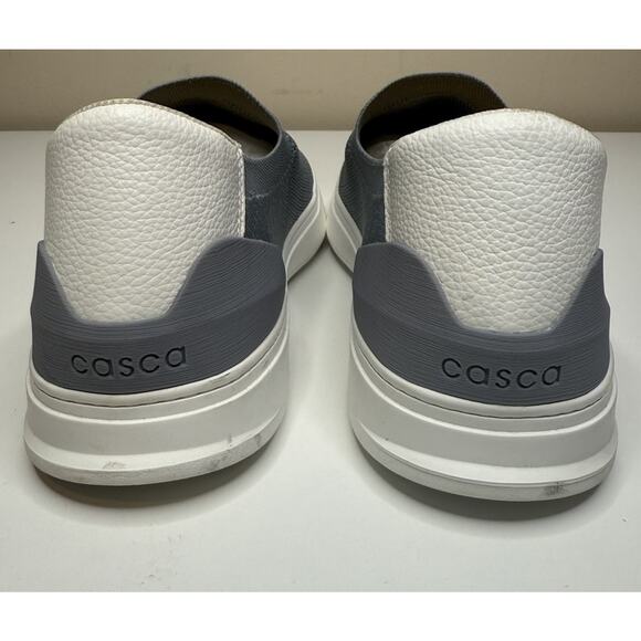 Casca Boli Slip On Sneaker Mens 11 Womens 13 Grey Knit Cushioned Athleisure Shoe - Picture 4 of 10